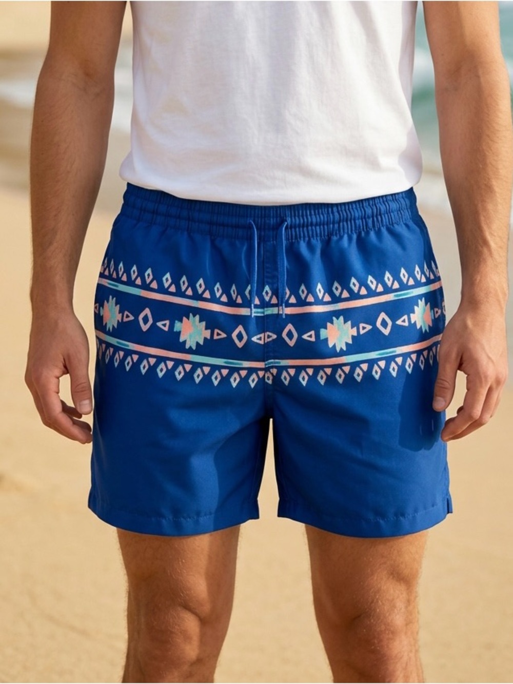 Chubbies Aztec Blue Mesh Lined Swim Trunks/Shorts